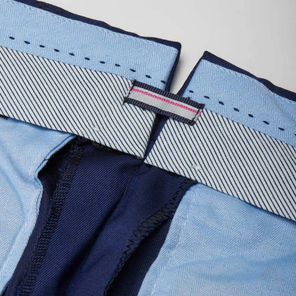 pantalon laine sèche bleu Wolbe Gaston